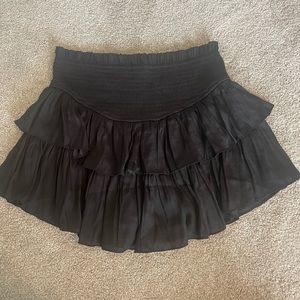 Tiered Black Skirt